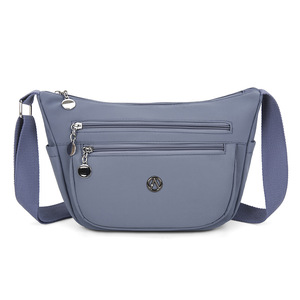 Vintage Fashion Versatile Lightweight Zipper Closure Single Strap Travel Vacation Waterproof <b>Shoulder</b> <b>Sling</b> Bag - Product Image 2