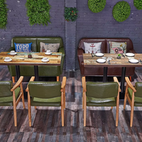 Canapé de restaurant moderne en cuir PU, fauteuil en cuir synthétique, mobilier pour restaurant, salon, café