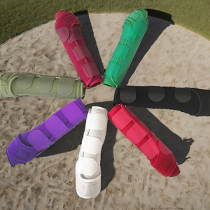 Botas de Tendón Ecuestres Premium para Exteriores, Accesorios Medicinales para Montar a Caballo, Protector de Piernas de Tela, Tallas S-M-L - Product Image 2