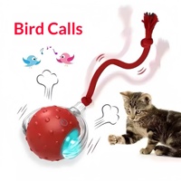Balle interactive intelligente pour chat, avec sons d'oiseaux, en ABS, pour chats et chiens, soulage l'ennui – Meilleure vente