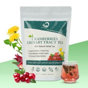 Té Herbal Orgánico de Arándanos Chinaherbs para la Salud del Tracto Urinario, Vegano, Sin Gluten, Sin OMG, Comodidad para la Vejiga, 3.5g X16 Bolsitas de Té - Product Image 1