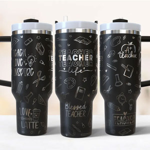Vaso Térmico Personalizado con Logotipo Grabado con Láser para Maestros, Botella de Agua Aislada de Gran Capacidad de 40 oz, Regalos de Agradecimiento para el Día del Maestro - Product Image 5