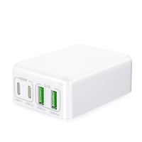 Chargeur mural ultra-plat GaN 40W HNT, best-seller, prise pliable, 4 ports multi-prises, charge rapide, adaptateur de voyage pour iPhone mobile