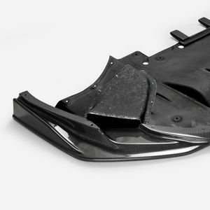 Parte del cuerpo del difusor de labio delantero de fibra de carbono estilo MY17 R35 GTR TS solo para ser utilizado con parachoques delantero estilo TS - Product Image 4
