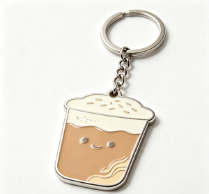 พวงกุญแจแก้วน้ำเคลือบโลหะ ของที่ระลึก ของขวัญ - Product Image 2