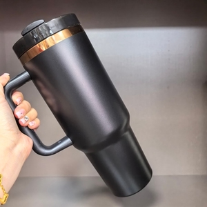 20pcs 40 oz Cooper mạ Tumbler 40 oz sơn tĩnh điện đồng mạ Laser khắc hiệu ứng thép không gỉ Tumbler với xử lý - Product Image 4