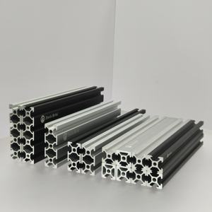 Profil Aluminium Ekstrusi Hitam Grosir V-Slot / T-Slot Bar 2020 2040 4080 2060 - Product Image 1