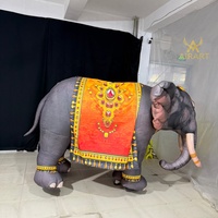 Costume d'éléphant gonflable pour scène de cirque commerciale