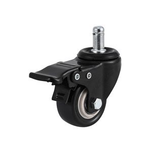 Rueda universal doble de PVC y metal dorado con resorte a presión para baño moderno, de 15 pulgadas, con varilla de tornillo de 2 pulgadas, para muebles. - Product Image 2