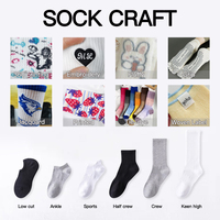 Emballage personnalisé Logo blanc unisexe Crew chaussettes femmes mi-longueur chaussettes Ins tricot rue minimaliste chaussettes de sport homme