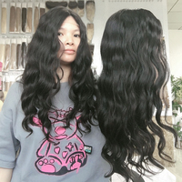 Offre Spéciale : Topper de Cheveux Naturels Brésiliens Remy Non Traités, Base en Soie Nouée à la Main, avec Clips, pour Femmes