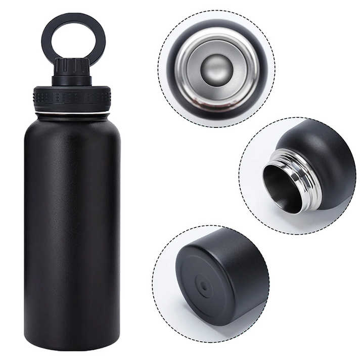Custom Logo 18oz 32oz Insulated Stainless Steel Sports Water Bottle ...