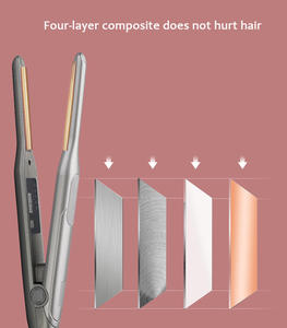 Lápiz Hierro plano 1/3 Placa de revestimiento flotante 2 en 1 Rizador <span class=keywords><strong>Planchas</strong></span> Mini alisador de pelo - Product Image 4