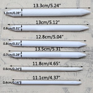 Mikailan - Set da 3/6/8/12 Matite Bianche Professionali a Doppia Punta per Artisti, per Sfumature e Sfumature su Carta - Product Image 4
