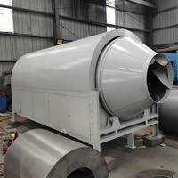 Secador industrial especializado de bajo consumo Tambor rotativo altamente eficiente para astillas de madera y limo de carbón con componente de motor central
