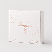 Boîte d'expédition personnalisée en carton ondulé pliable en forme d'avion pour maman, bébé et nourrisson, calendrier de l'Avent compte à rebours de 7 jours