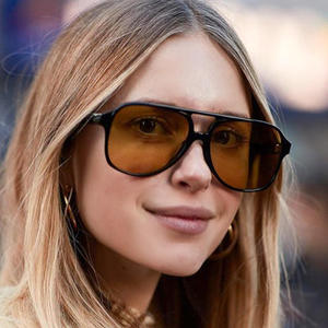 Gafas de Sol Cuadradas Retro con Logotipo Personalizado, <span class=keywords><strong>Estilo</strong></span> <span class=keywords><strong>Aviador</strong></span> Clásico, Armazón Grande Negro de PC, <span class=keywords><strong>Lentes</strong></span> Polarizadas, Cómodas, Modernas y Elegantes - Product Image 3