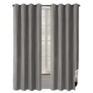 Elegante calidad nube cortina de terciopelo de chenilla cortina de ventana de poliéster cortinas