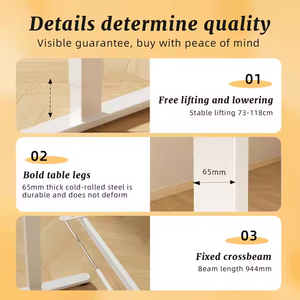 Moderno Varidesk Standing Desk Riser Fácil montaje Muebles de oficina ajustables eléctricos de madera para juegos de computadora <span class=keywords><strong>en</strong></span> la Villa - Product Image 5