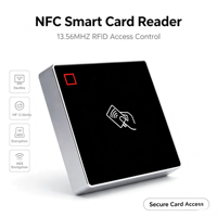 Lecteur de cartes RFID DES Fire EV1/EV2/EV3, crypté AES 128 bits, anti-duplication, WG OSDP RS485 pour système de contrôle d'accès des bâtiments