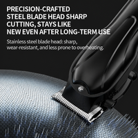Tondeuse à barbe et à nez sans fil complète pour hommes, rechargeable par USB, kit de coupe de cheveux noir, tondeuses
