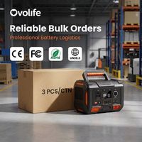 Tailored Design 300W 270Wh 15W Wireless Charge Lithium Battery Power Station Solar Generator for Field Survey OVO-A3E