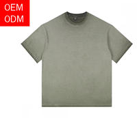 Camiseta Oversize OEM con Lavado Ácido, Duradera, Suave, de Algodón Premium, Corte Holgado con Hombros Caídos para Hombre, Estilo Urbano