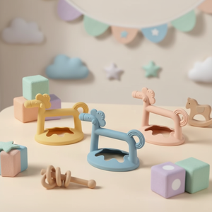 Mordedor de Silicona con Diseño de Animalito, Seguro para Alimentos, Flexible, Juguete Sensorial para la Dentición, Mordedor Molar para Bebés, Regalo - Product Image 2