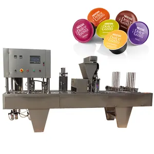 Автоматическая машина для розлива и запечатывания капсул кофе типа Dolce Gusto серии Nespresso на 6 полос