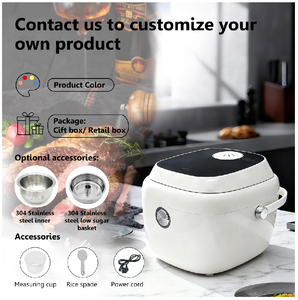 Cuisinière à riz électrique intelligente en acier inoxydable de 3 L avec tasse à mesurer, multifonctionnelle, cuisson saine à faible teneur en sucre automatique pour la maison - Product Image 2
