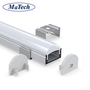 Perfil de extrusión de marco de aluminio Perfil de aluminio hecho a medida <span class=keywords><strong>Luz</strong></span> <span class=keywords><strong>indirecta</strong></span> LED curvada - Product Image 3