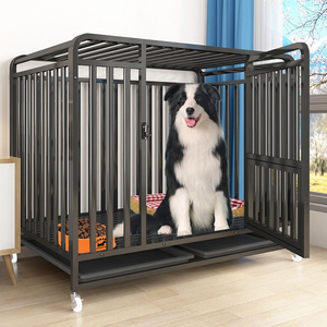 กรงสุนัขแบบพกพาพับได้ โครงเหล็กแข็งแรงทนทาน ขนาดใหญ่พิเศษ พร้อมตัวล็อคแบบกด - Product Image 1