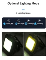 Senter Mini LED dari Paduan Aluminium, Dapat Diisi Ulang USB, Tahan Air IP67, Lampu Darurat Portabel, Dapat Disesuaikan, Multifungsi