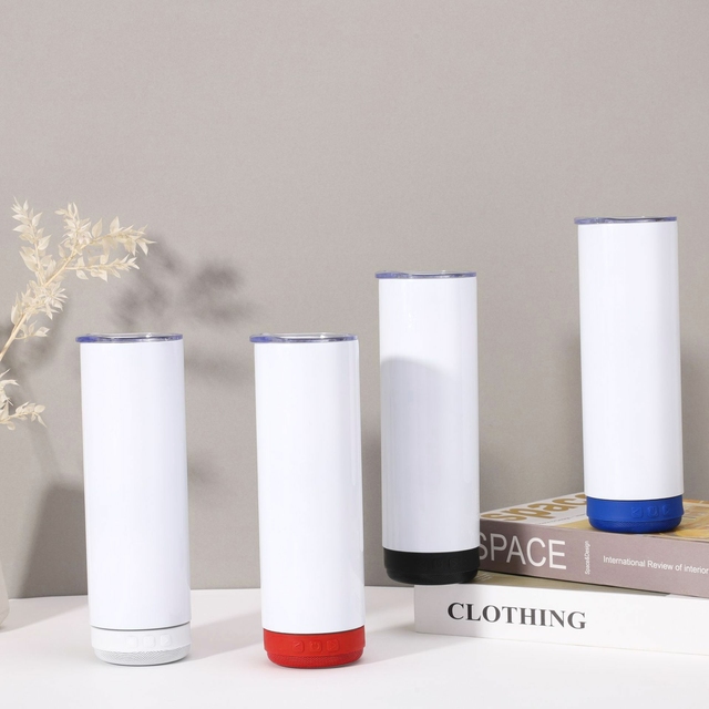 304 Stainless Steel Bluetooth Speaker Cup Outdoor Portable 20oz Space Cup Double Layer Vacuum Insulated Cup