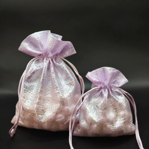 Sac cadeau en organza à cordon de serrage Sanas Professional Designer pour anniversaire et baby shower au prix d'usine - Product Image 5