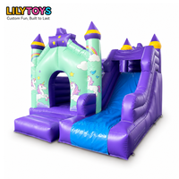 Château gonflable extérieur commercial, combo de château gonflable pour enfants