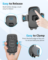 Support universel pour téléphone portable avec design mignon, vente en gros de téléphones, acrylique noir de haute qualité, cadeau personnalisé