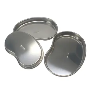 304/201 Stainless Steel Disinfection Plate Kidney-shape Plate Surgical Tray Medical Instruments dental disinfection tray