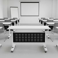 Table de formation modulaire peu encombrante pour projets à grande échelle, destinée aux bureaux gouvernementaux et aux instituts de formation