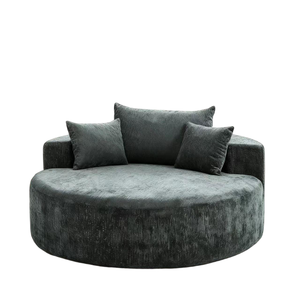 हॉट सेलिंग राउंड लिविंग रूम फर्नीचर अवकाश सोफा आलसी लोग उच्च घनत्व वाले फोम सोफे नरम और आरामदायक - Product Image 6