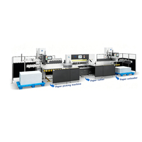 Línea de Corte de Papel Totalmente Automática e Inteligente, Cortadora Programable de Alta Precisión, Alimentación y Descarga Robótica, Segura y Eficiente