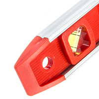 Coque ABS rouge antichute alliage d'aluminium 180/90/45 degrés bulles magnétique petite torpille niveau à bulle