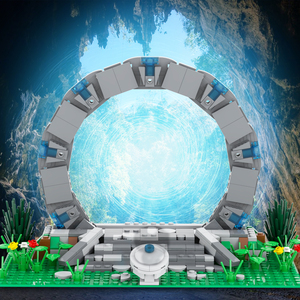 MOC1112 مجموعة مكعبات بناء تعليمية ذاتية الصنع لفيلم بين النجوم Spacegate <span class=keywords><strong>Stargate</strong></span> Model
