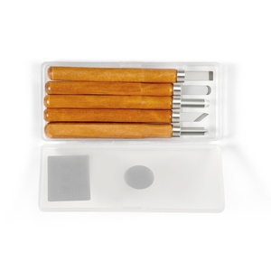 Juego de cuchillos para tallar hojas SK2 bien formadas de 5 uds con caja de plástico - Product Image 3