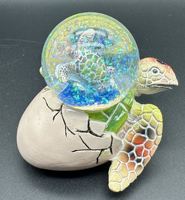 Ornement en résine d'art de bonne qualité pour la maison mignon oeuf de tortue Statue maison vacances bureau Table décor