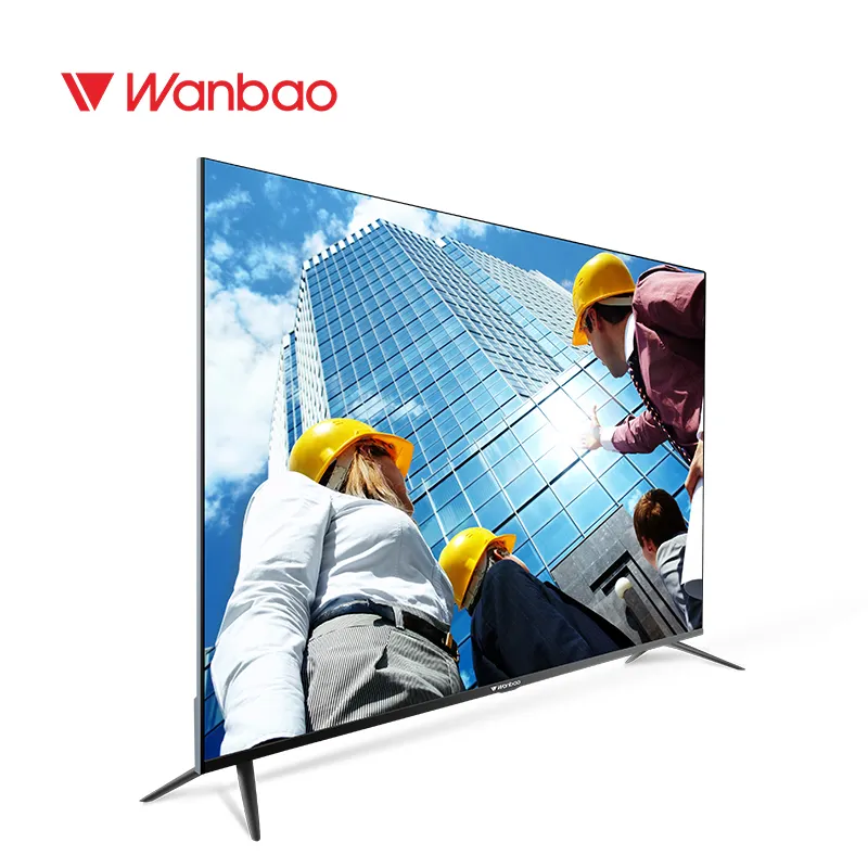Wanbao Best Sale 50 55 zoll LED TFT LCD Color TV Monitor mit <span class=keywords><strong>VGA</strong></span>/ Wifi LCD Master Television Smart 2K 4K TV