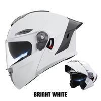 Nouveau casque de moto modulaire rabattable en ABS/PP/PC, certifié DOT, accessoires de course et de conduite