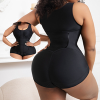 Modelador Corporal Feminino com Ganchos de Compressão de Alta Potência para Controle Abdominal, Fajas Colombianas Moldeadoras