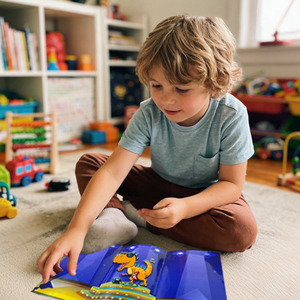 Nuevo Set de <span class=keywords><strong>Libro</strong></span> para Colorear con Pegatinas Hinchables Reutilizables de <span class=keywords><strong>Dinosaurios</strong></span>, Diseño Creativo de Escenas, Plegable en Tres Partes, para Niños y Estudiantes - Product Image 4