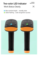 Lecteur de codes-barres portable sans fil KEFAR 1D et 2D, scanner manuel sans fil rechargeable, lecteur de codes-barres/QR USB
